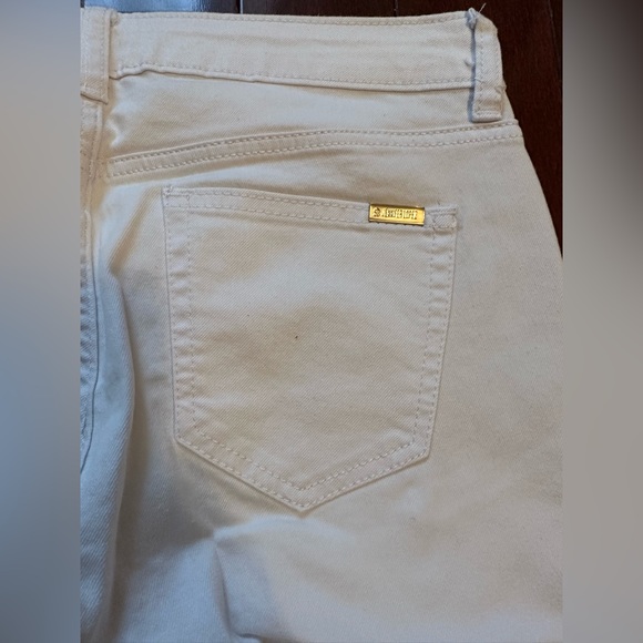 ✨BNWT✨ Jennifer Lopez white skinny ankle jeans with gold zipper details size 8 - Picture 7 of 9